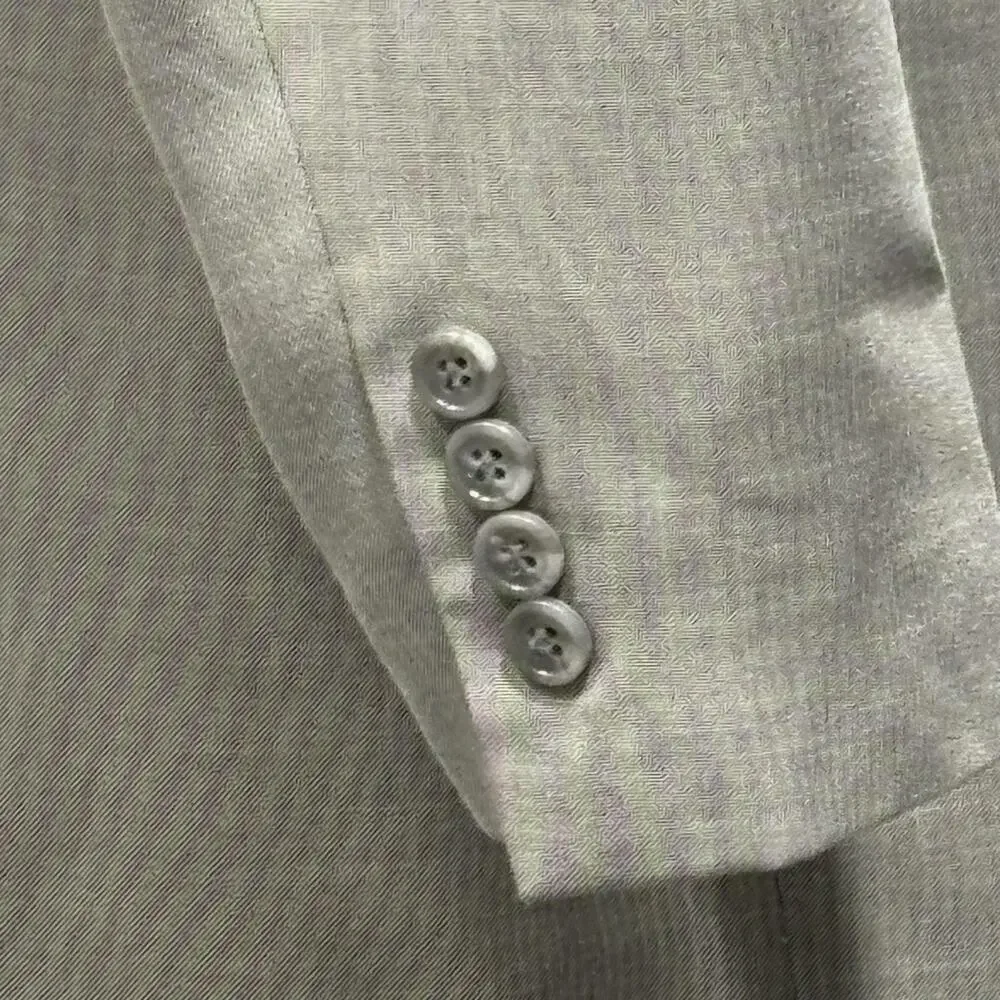 Michael Kors Blazer Mens 48L Gray Two Button Sport Coat Jacket Classic Fit